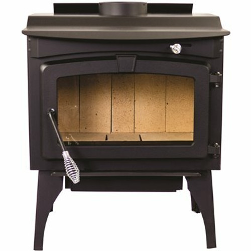 Pleasant Hearth 2,200 sq. ft. Wood Burning Stove with Stainless Steel Ash Lip and Blower