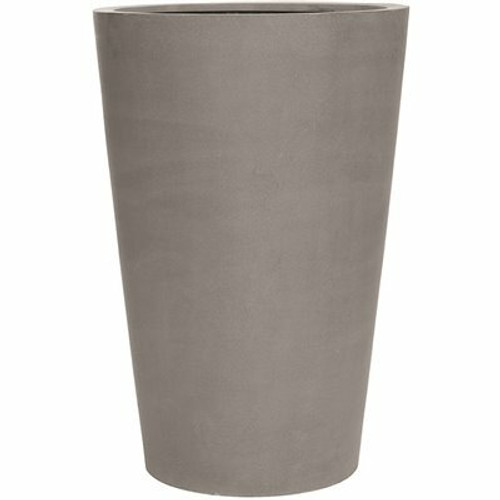Vasesource 35.5 in. x 25.5 in. x 23.5 in. Belle Lg Natural Gray Round Fiberstone Planter Vasesource 35.5 in. x 25.5 in. x 23.5 in. Belle Lg Natural Gray Round Fiberstone Planter