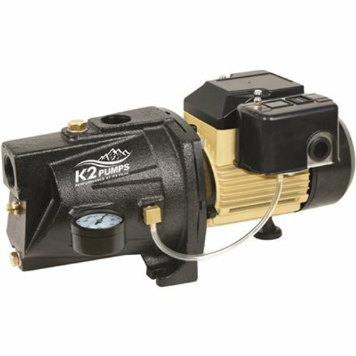 K2 3/4 HP Heavy-Duty Cast Iron Shallow Well Jet Pump K2 3/4 HP Heavy-Duty Cast Iron Shallow Well Jet Pump