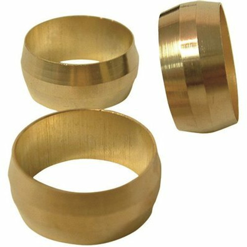 Everbilt 3/8 in. Brass Compression Sleeve Everbilt 3/8 in. Brass Compression Sleeve