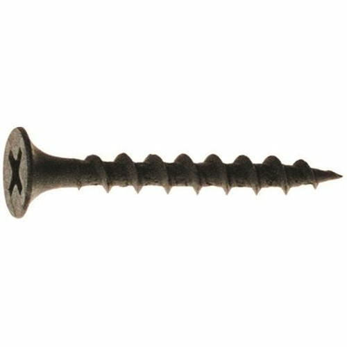 #6 x 1 in. Phillips Bugle Head Coarse Thread Black Phos Drywall Screw (500 per Pack)
