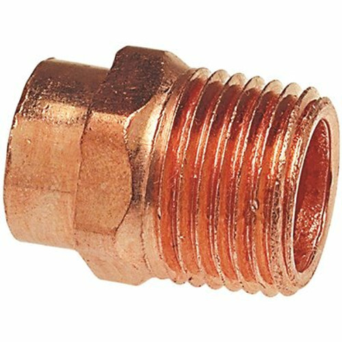 NIBCO 1 in. Copper Pressure Cup x MIP Adapter Fitting NIBCO 1 in. Copper Pressure Cup x MIP Adapter Fitting