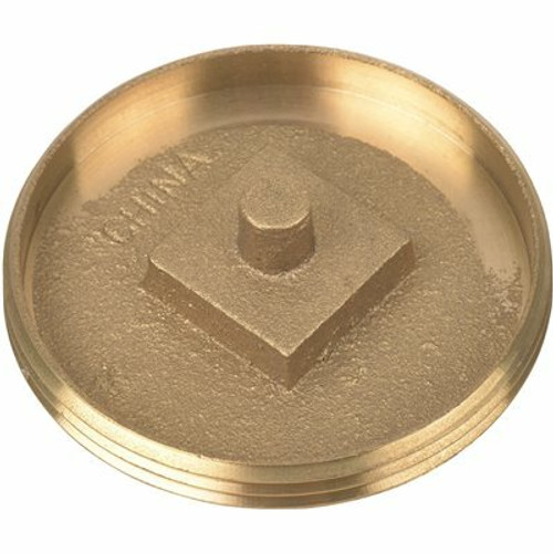 Oatey 3 in. Brass Cleanout Plug Countersunk