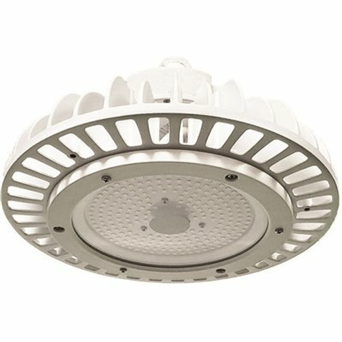 ETi 10 in. Round 250-Watt Equivalent Integrated LED White High Bay Light 17,600 Lumen 5000K Wet Rated DLC Premium IP65 Rated