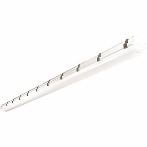8 ft. 150-Watt Equivalent Integrated LED Gray Strip Light Fixture CCT Selectable 3500/4000/5000K Vapor Tight 8 ft. 150-Watt Equivalent Integrated LED Gray Strip Light Fixture CCT Selectable 3500/4000/5000K Vapor Tight