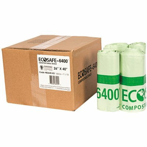 0.85 mil 26 in. x 40 in. 22 Gal. Compostable Can Liners (165 per case) 0.85 mil 26 in. x 40 in. 22 Gal. Compostable Can Liners (165 per case)