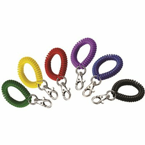 Lucky Line Products Wrist Coil with Trigger Snap in Assorted Colors (25-Pack) Lucky Line Products Wrist Coil with Trigger Snap in Assorted Colors (25-Pack)