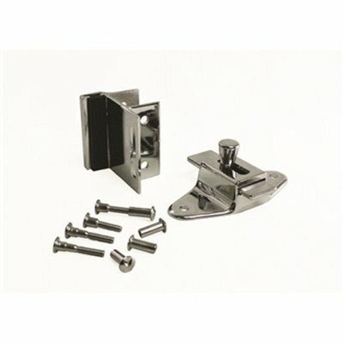 STRYBUC INDUSTRIES Slide Latch and Bumber Keeper Set for Laminate Door with Screws STRYBUC INDUSTRIES Slide Latch and Bumber Keeper Set for Laminate Door with Screws