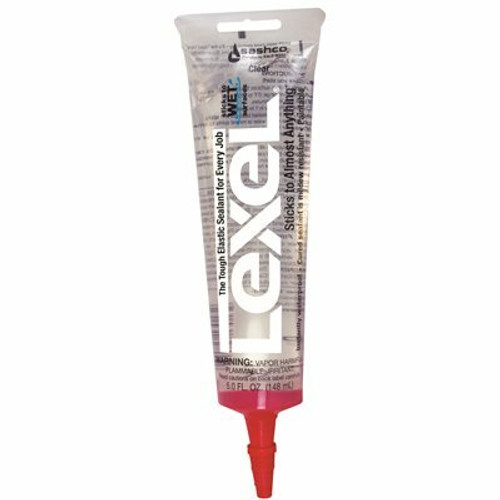 SASHCO LEXEL CAULK, CLEAR, 5 OZ. TUBE SASHCO LEXEL CAULK, CLEAR, 5 OZ. TUBE
