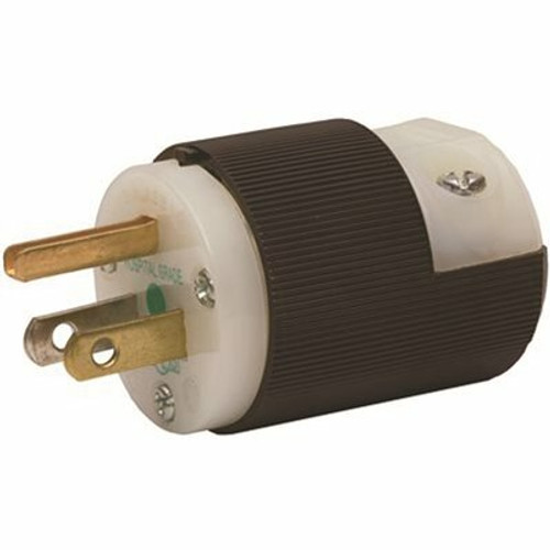 HUBBELL WIRING Hospital Grade 15 Amp 125-Volt 5-15P Black/White Plug HUBBELL WIRING Hospital Grade 15 Amp 125-Volt 5-15P Black/White Plug