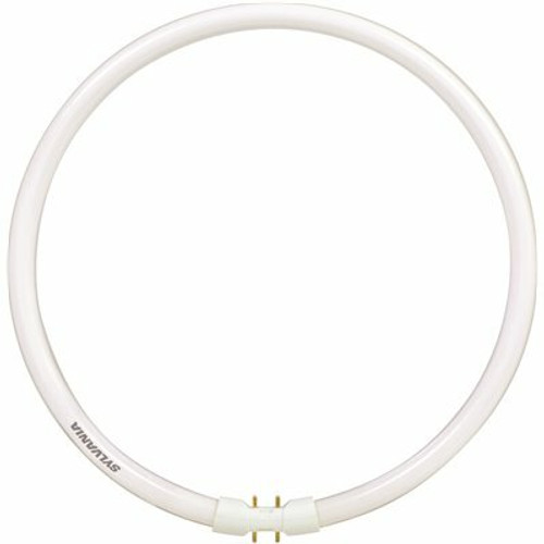 Sylvania 12 in. 55-Watt Circline T5 Fluorescent Tube Light Bulb, Warm White, 12 Count