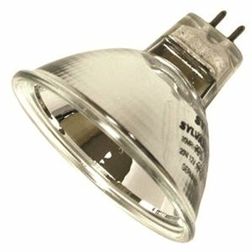 Sylvania 20-Watt MR16 GU5.3 BIPIN 10-Degree Beam Angle Tru-Aim Brilliant Halogen Flood Lamp, UV Filter