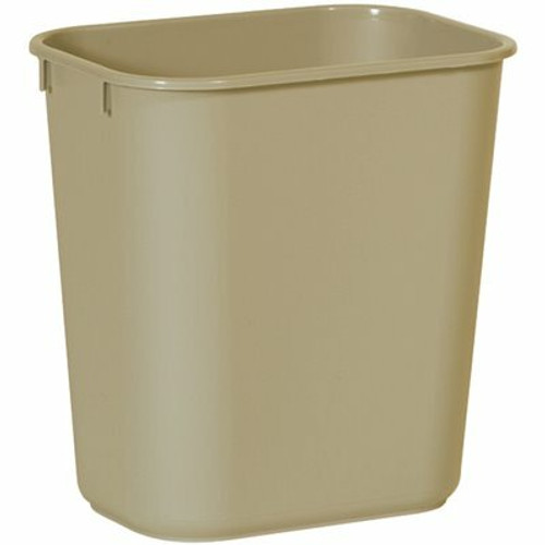 Rubbermaid Commercial Products 3.25 Gal. Beige Rectangular Trash Can Rubbermaid Commercial Products 3.25 Gal. Beige Rectangular Trash Can
