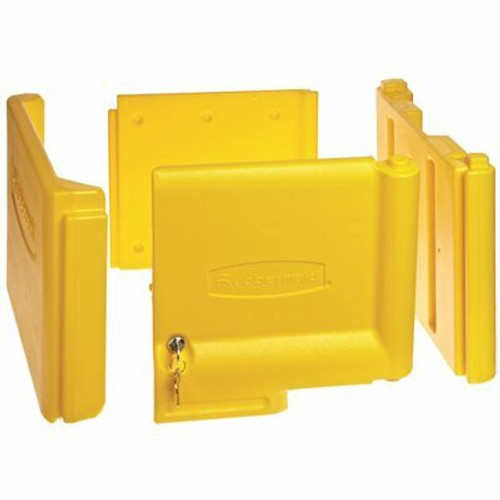 Rubbermaid Commercial Products 20 in. x 16 in. x 11.2 in. Yellow Locking Janitor Cart Cabinet Rubbermaid Commercial Products 20 in. x 16 in. x 11.2 in. Yellow Locking Janitor Cart Cabinet