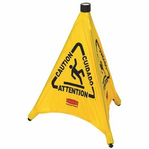 Rubbermaid Commercial Products 20 in. Multi-Lingual Caution Safety Cones Rubbermaid Commercial Products 20 in. Multi-Lingual Caution Safety Cones