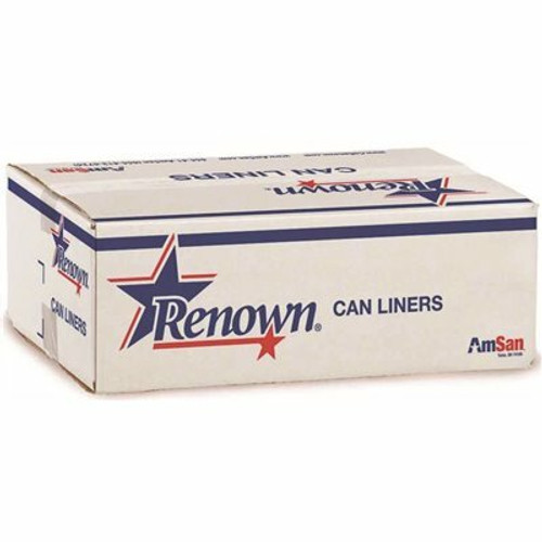 Renown 25 Gal. in Natural Can Liner 30 in. x 37 in. 8 Mic (25/Roll, 20-Roll/Case) Renown 25 Gal. in Natural Can Liner 30 in. x 37 in. 8 Mic (25/Roll, 20-Roll/Case)