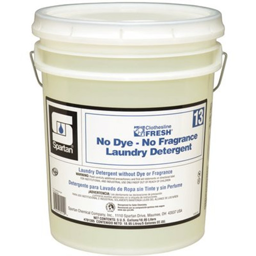 Spartan Chemical Co. Clothesline Fresh 5 Gallon No Dye-No Fragrance Laundry Detergent Spartan Chemical Co. Clothesline Fresh 5 Gallon No Dye-No Fragrance Laundry Detergent