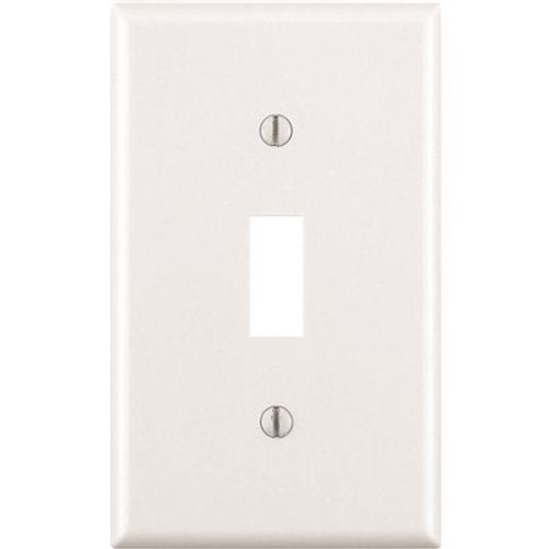 Leviton 1-Gang White Toggle Wall Plate