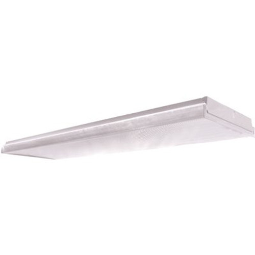 Commercial Electric 1-Pack 4 ft. 8000 Lumens Integrated LED White Wrap Light, 4000K