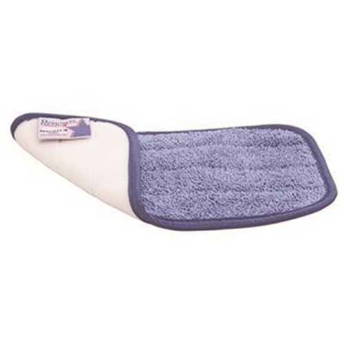 Renown 11 in. Blue Microfiber Wall And Stair Flat Mop Pad (3-Pack) Renown 11 in. Blue Microfiber Wall And Stair Flat Mop Pad (3-Pack)