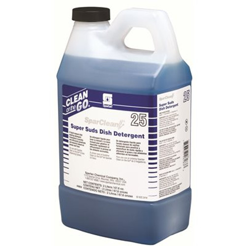 Spartan Chemical SparClean Super Suds 2 Liter Manual Dish Detergent