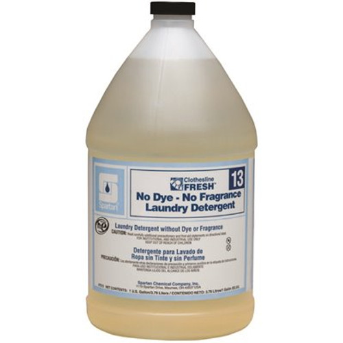 Spartan Chemical Co. Clothesline Fresh 1 Gallon No Dye-No Fragrance Laundry Detergent Spartan Chemical Co. Clothesline Fresh 1 Gallon No Dye-No Fragrance Laundry Detergent