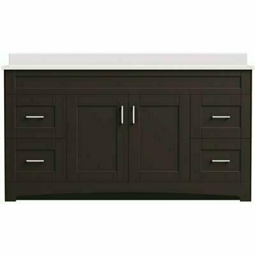 MagickWoods Brixton 60 in. W x 18 in. D Bath Vanity Cabinet in Dark Chestnut MagickWoods Brixton 60 in. W x 18 in. D Bath Vanity Cabinet in Dark Chestnut
