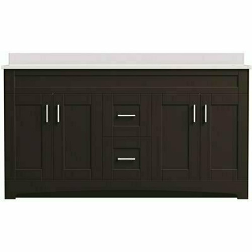 MagickWoods Brixton 60 in. W x 18 in. D Double Bowl Bath Vanity Cabinet in Dark Chestnut MagickWoods Brixton 60 in. W x 18 in. D Double Bowl Bath Vanity Cabinet in Dark Chestnut