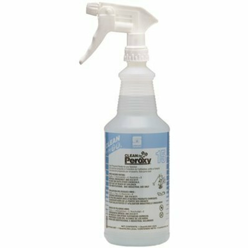 Spartan Clean on the Go Translucent 32 oz. Spray Bottle with Trigger sprayer 15 Clean by Peroxy Spartan Clean on the Go Translucent 32 oz. Spray Bottle with Trigger sprayer 15 Clean by Peroxy