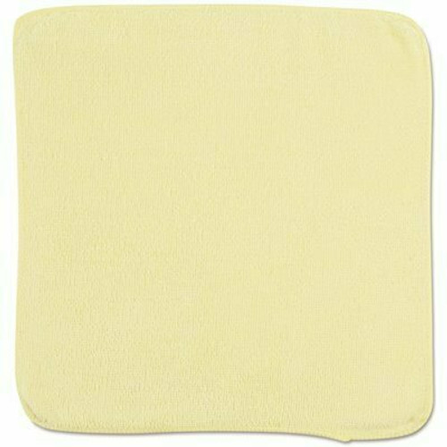 Rubbermaid Commercial Products Light Commercial 12 in. x 12 in. Microfiber Cloth, Yellow (288-Case)