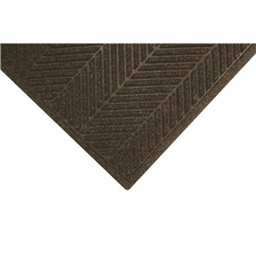 M+A Matting Waterhog Max Heringbone Fashion Chestnut Brown 120 in. x 71 in. Commercial Floor Mat