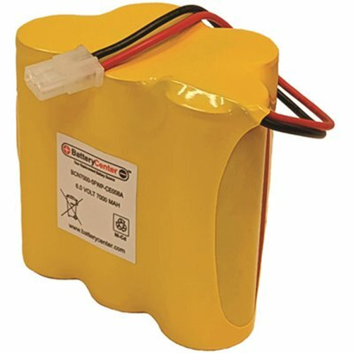 6.0-Volt 7000 mAh Replacement for the Lithonia ELB-0607N ELB0607N Nicad Emergency Lighting Battery (Rechargeable)