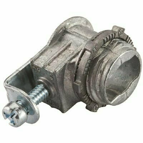 Halex 3/8 in. Metallic Raceway Box Fitting Kit Flexible Metal Conduit (FMC) Saddle Connector Halex 3/8 in. Metallic Raceway Box Fitting Kit Flexible Metal Conduit (FMC) Saddle Connector