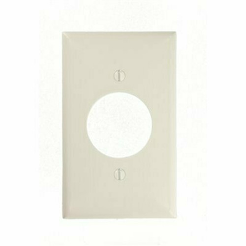 Leviton 1-Gang White Single Outlet/Receptacle Nylon Standard Wall Plate (1-Pack) 80720-W