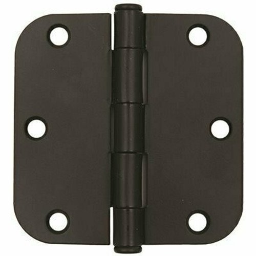 Everbilt 3-1/2 in. x 5/8 in. Radius Matte Black Door Hinge Value Pack (24-Pack) Everbilt 3-1/2 in. x 5/8 in. Radius Matte Black Door Hinge Value Pack (24-Pack)