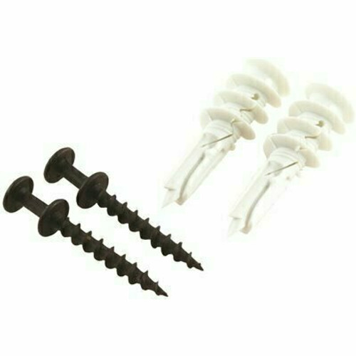 SIMPLE MOUNT 1-1/4 in. Black Double-Headed Bear Claw Hangers and Anchors (2-Pack) SIMPLE MOUNT 1-1/4 in. Black Double-Headed Bear Claw Hangers and Anchors (2-Pack)