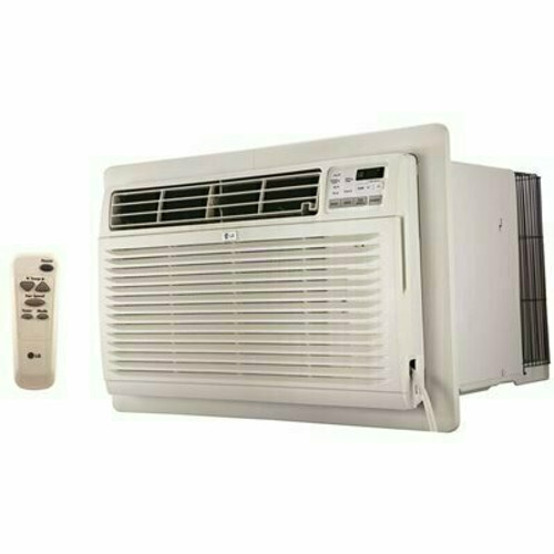 LG 11,200 BTU 230-Volt Through-the-Wall Air Conditioner LT1237HNR with Heat and Remote in White