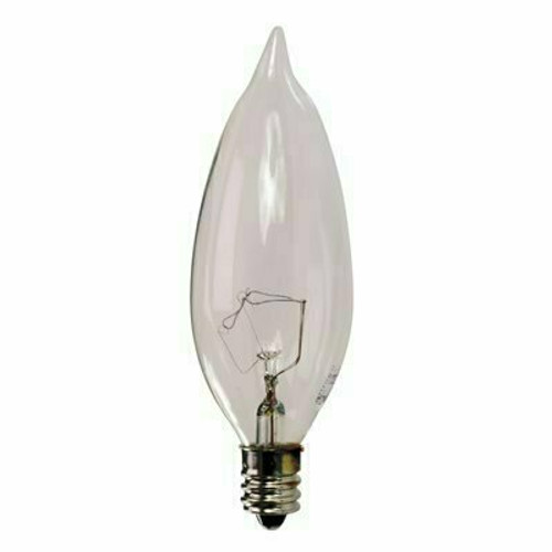 Sylvania Sylvania INCANDESCENT DECORATIVE LAMP B10, 25 WATT, 120 VOLTS, CANDELABRA BASE, FROSTED