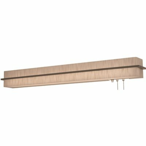 AFX Apex 4 ft. 64-Watt Equivalent Integrated LED Weathered Grey/Jute Overbed Fixture