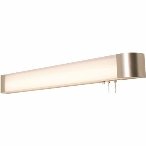 AFX Allen 60-Watt 1-Light Satin Nickel Integrated LED Bath Vanity Light Bar