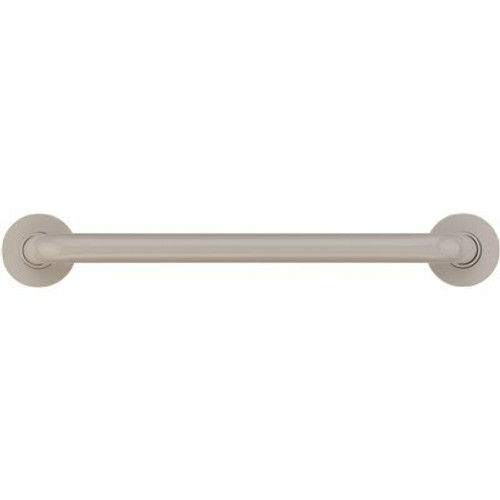 36 in. Contractor Antimicrobial Vinyl Coated Grab Bar in Light Gray