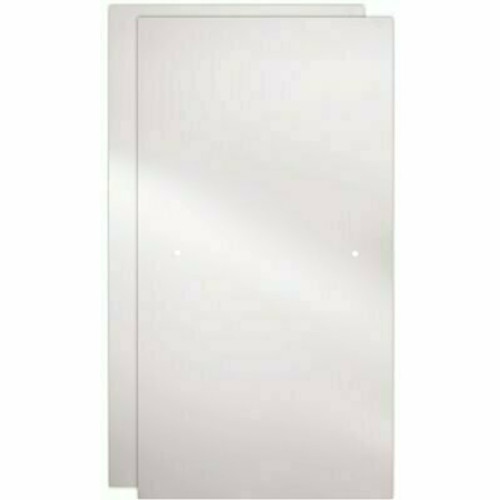 Delta 23-17/32 in. x 67-3/4 in. x 1/4 in. (6mm) Frameless Sliding Shower Door Glass Panels in Frosted (For 44-48 in. Doors)