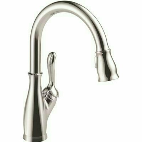 Delta Leland Single-Handle Pull-Down Sprayer Kitchen Faucet with ShieldSpray and MagnaTite Docking Technologies in Chrome