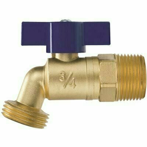 NIBCO 1/2 in. Quarter Turn Hose Bibb-Cup or Male Fitting