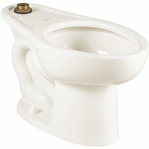 American Standard Madera Top Spud Elongated Toilet Bowl Only In White American Standard Madera Top Spud Elongated Toilet Bowl Only In White