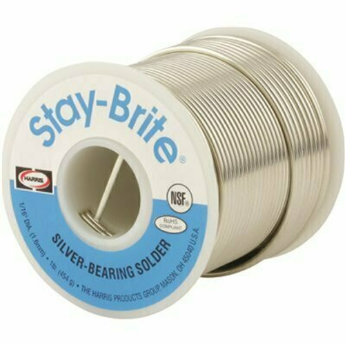Harris Stay Brite 96/4 1 lb. Lead Free Solder Wire 1/8 in. Dia