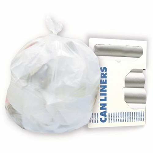 24 in. x 33 in. 8 mic. 12 Gal. to 16 Gal. Natural High-Density Trash Bags (50/Roll 20 Rolls/Case) 24 in. x 33 in. 8 mic. 12 Gal. to 16 Gal. Natural High-Density Trash Bags (50/Roll 20 Rolls/Case)