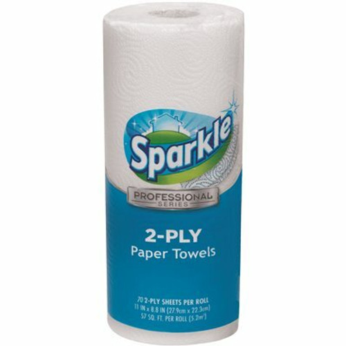 Sparkle White Premium Roll Paper Towels 2-Ply (70 Sheets per Roll) (30-Case) Sparkle White Premium Roll Paper Towels 2-Ply (70 Sheets per Roll) (30-Case)