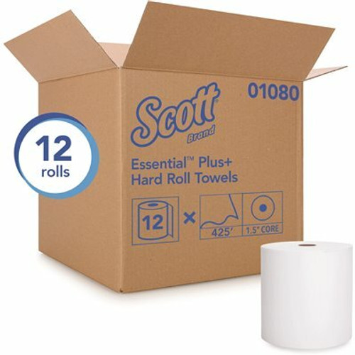 Kleenex White Hard Roll Paper Towels with Premium Absorbency Pockets (12-Rolls/Case, 5,100 ft.) Kleenex White Hard Roll Paper Towels with Premium Absorbency Pockets (12-Rolls/Case, 5,100 ft.)