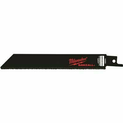 MILWAUKEE ELECTRIC TOOL MILWAUKEE TUNGSTEN CARBIDE GRIT SAWZALL BLADE 6 IN.
